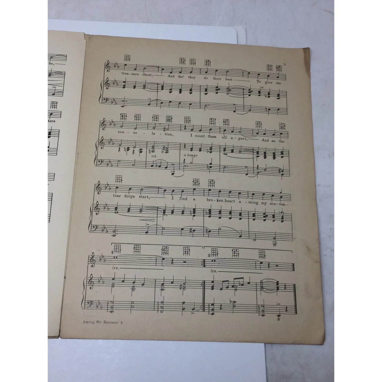 ''Among my Souvenirs'' 1927 Sheet Music - A+ Stuff - Sheet Music - A+ Stuff