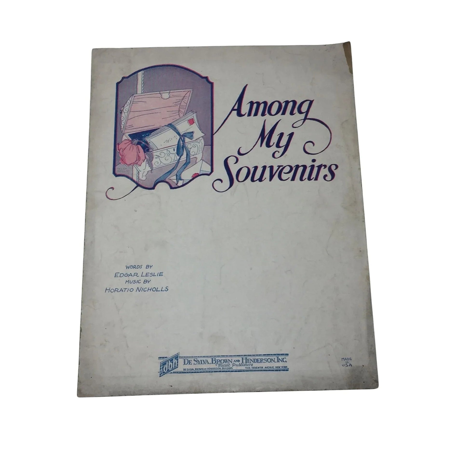 ''Among my Souvenirs'' 1927 Sheet Music - A+ Stuff - Sheet Music - A+ Stuff