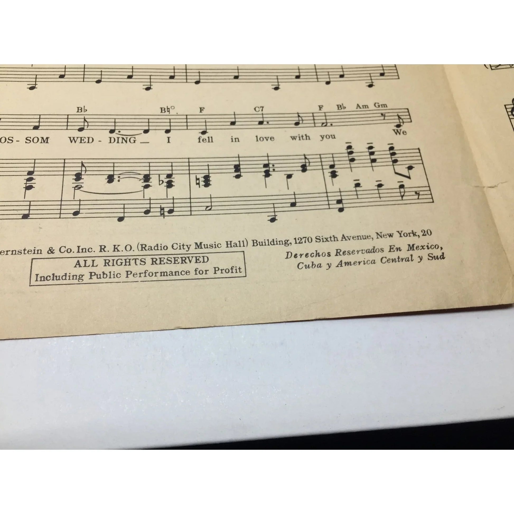 An Apple Blossom Wedding Vintage Sheet music - A+ Stuff - SHEET MUSIC - A+ Stuff
