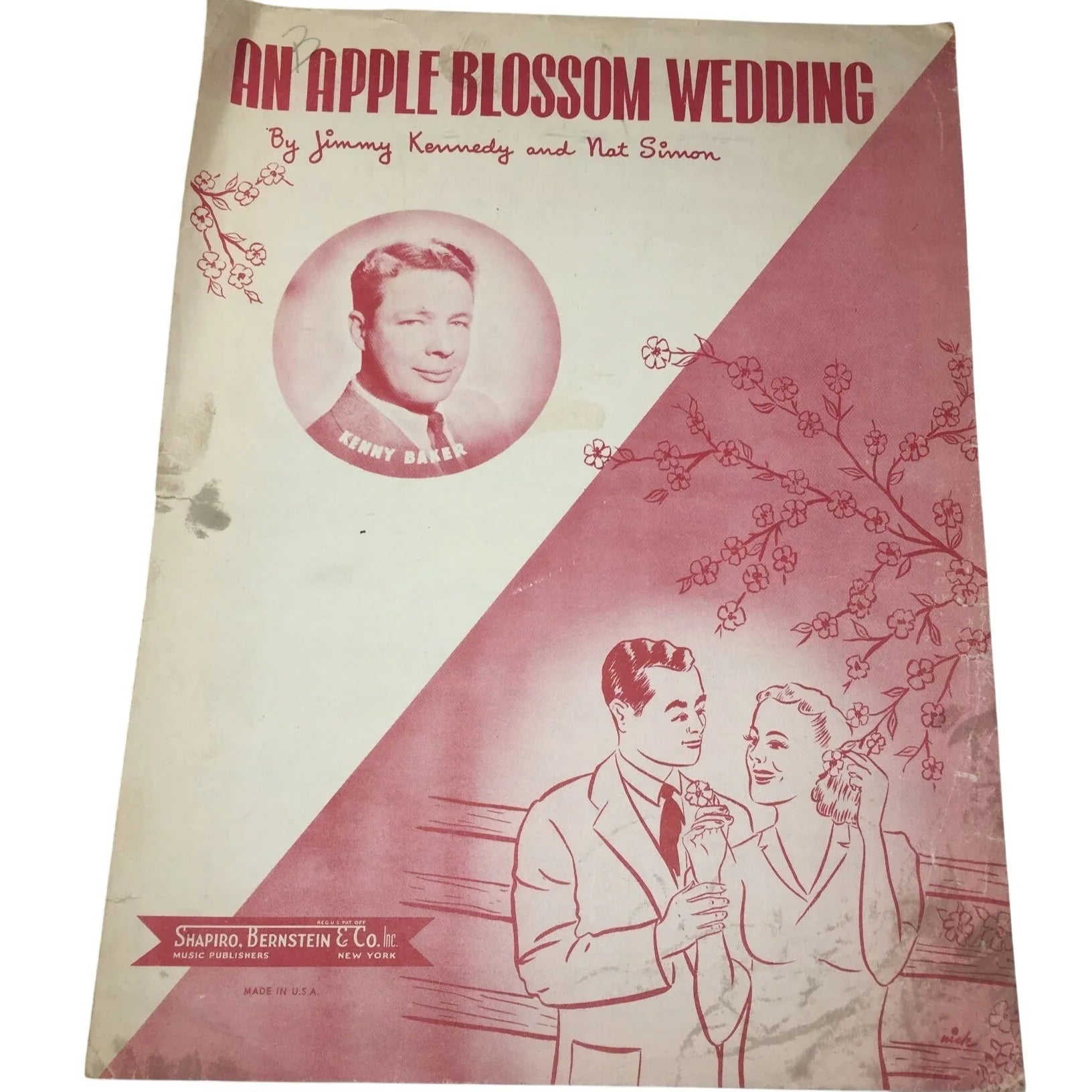 An Apple Blossom Wedding Vintage Sheet music - A+ Stuff - SHEET MUSIC - A+ Stuff