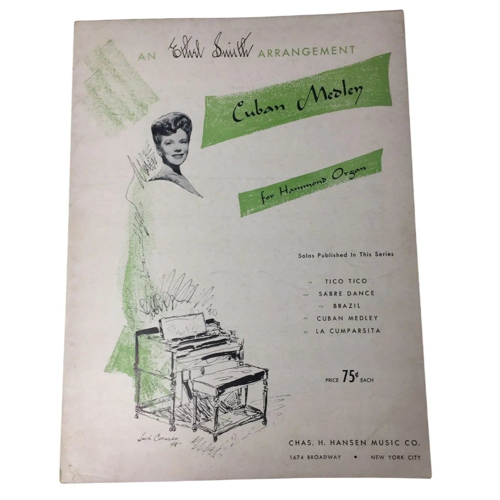 An Ethel Smith arrangement Cuban Medley for Hammond organ - A+ Stuff - SHEET MUSIC - A+ Stuff