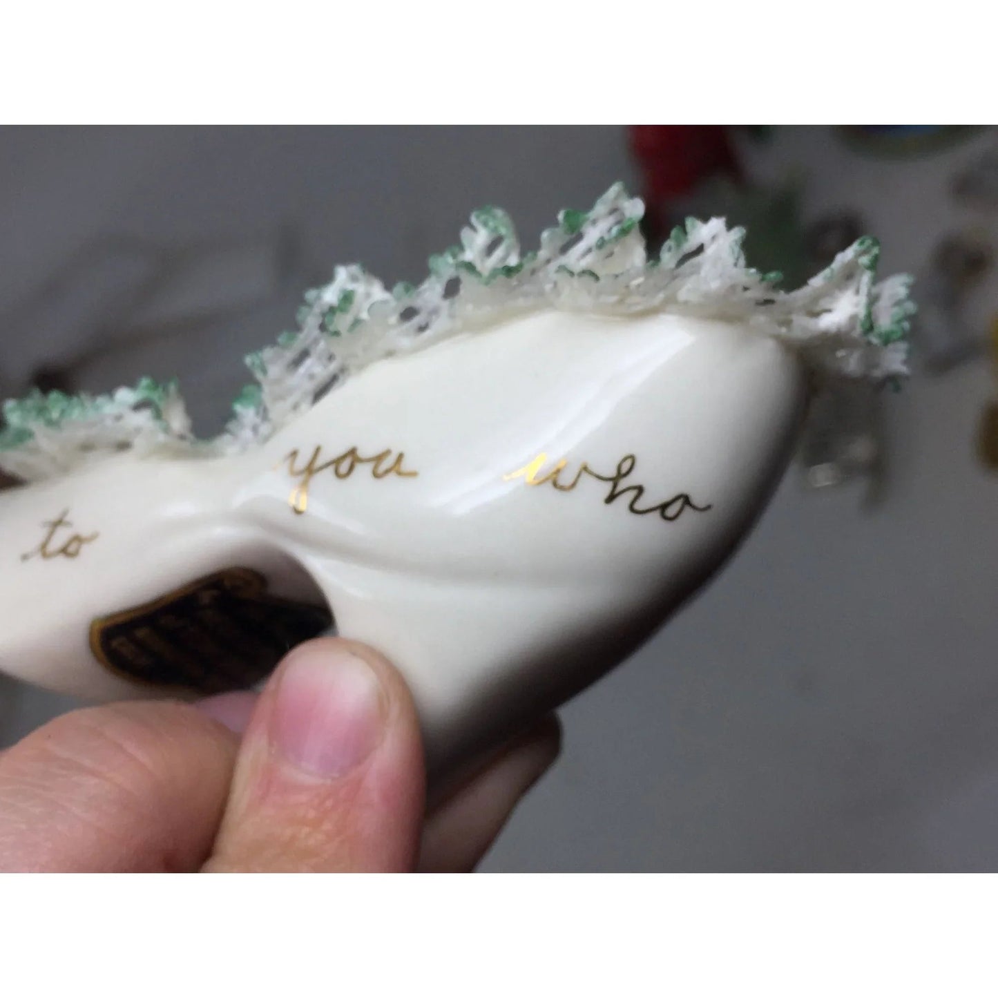 An Original by Heirlooms of Tomorrow Good Luck Miniature High Heel Figurine - Heirlooms of Tomorrow - Figurines - A+ Stuff