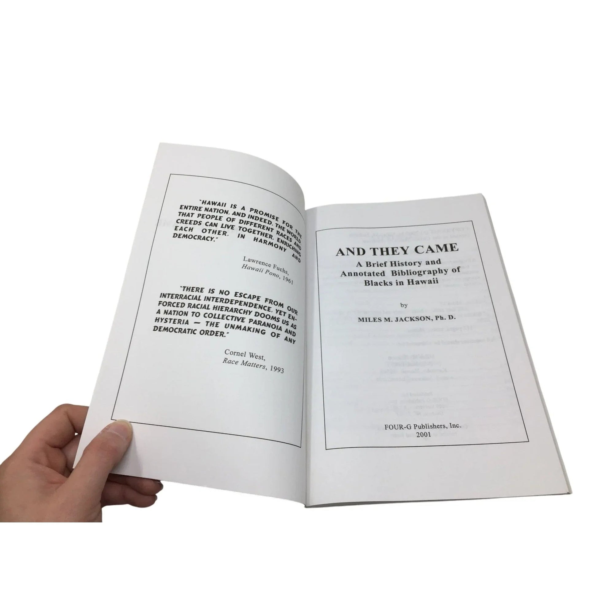''And They Came: A Brief History and Annotated Bibliography of Blacks in Hawaii'' - A+ Stuff - Books - A+ Stuff