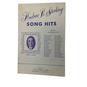 Andrew B Sterling Song Hits Published by Estate of Andrew B Sterling