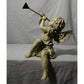 Angel Cherub Shelf Sitter Figurine Sculpture Playing a Metal Trumpet - A+ Stuff - Figurines - A+ Stuff