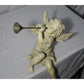 Angel Cherub Shelf Sitter Figurine Sculpture Playing a Metal Trumpet - A+ Stuff - Figurines - A+ Stuff