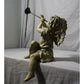 Angel Cherub Shelf Sitter Figurine Sculpture Playing a Metal Trumpet - A+ Stuff - Figurines - A+ Stuff