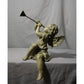 Angel Cherub Shelf Sitter Figurine Sculpture Playing a Metal Trumpet - A+ Stuff - Figurines - A+ Stuff