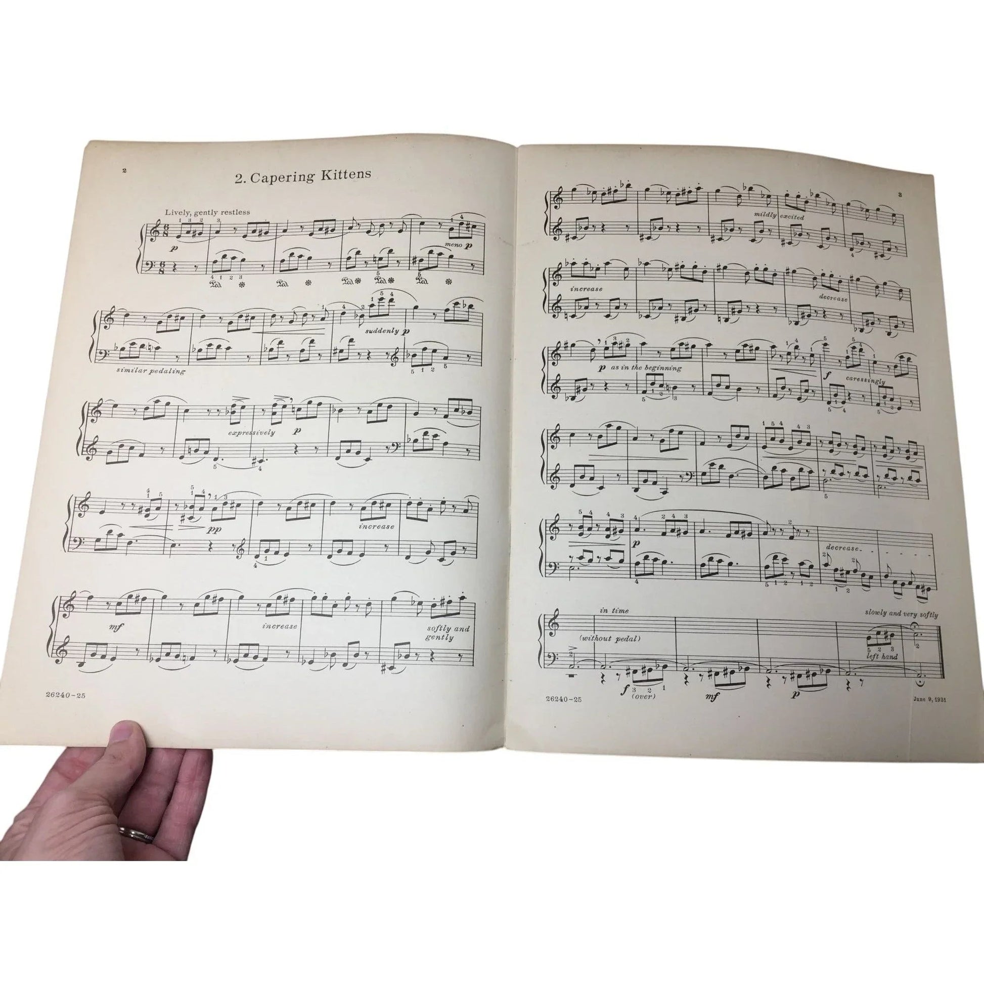 ''Animal Pictures'' Twenty Piano Pieces by Rudolph Ganz - A+ Stuff - SHEET MUSIC - A+ Stuff