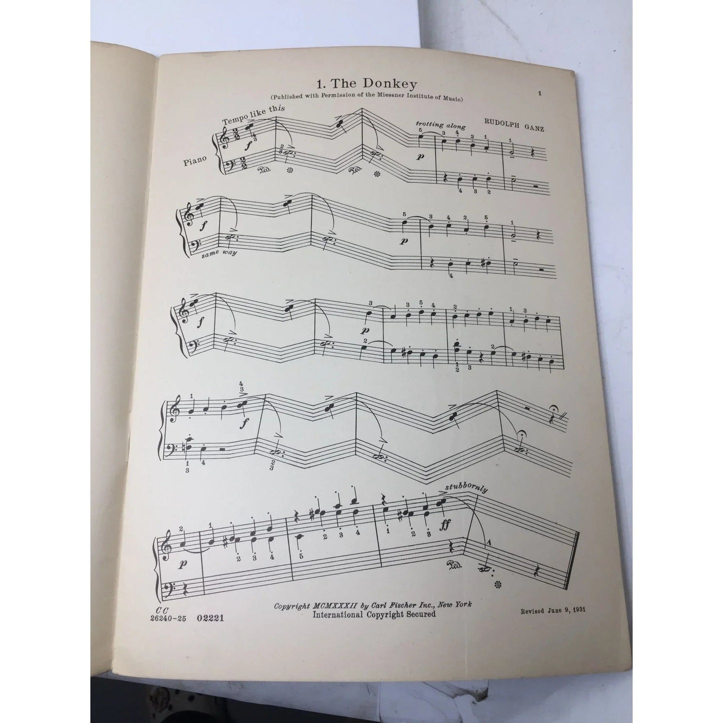 ''Animal Pictures'' Twenty Piano Pieces by Rudolph Ganz - A+ Stuff - SHEET MUSIC - A+ Stuff