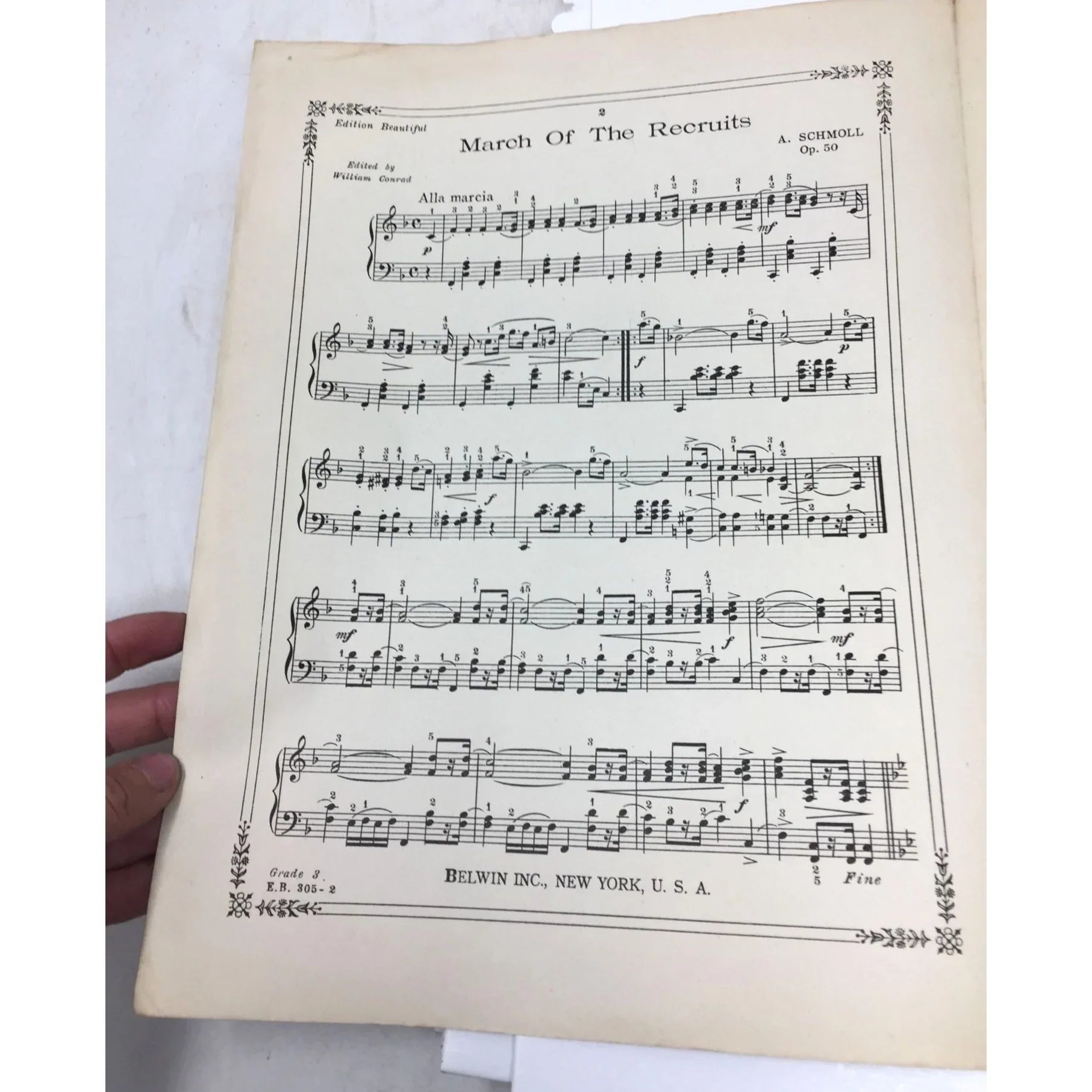 Antique 1925 Sheet Music for the song "MARCH OF THE RECRUITS" - unbranded - SHEET MUSIC - A+ Stuff