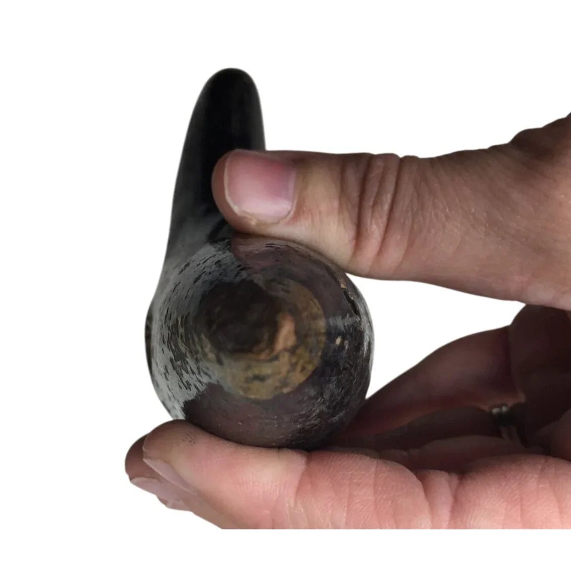Antique Black and Gold Ocarina Musical Instrument with holes in it - A+ Stuff - Collectibles - A+ Stuff