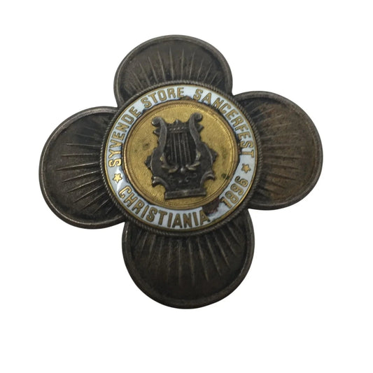 Antique Collectible Pin - Syvende Store Sancerfest Christiana 1896 - A+ Stuff - pin - A+ Stuff