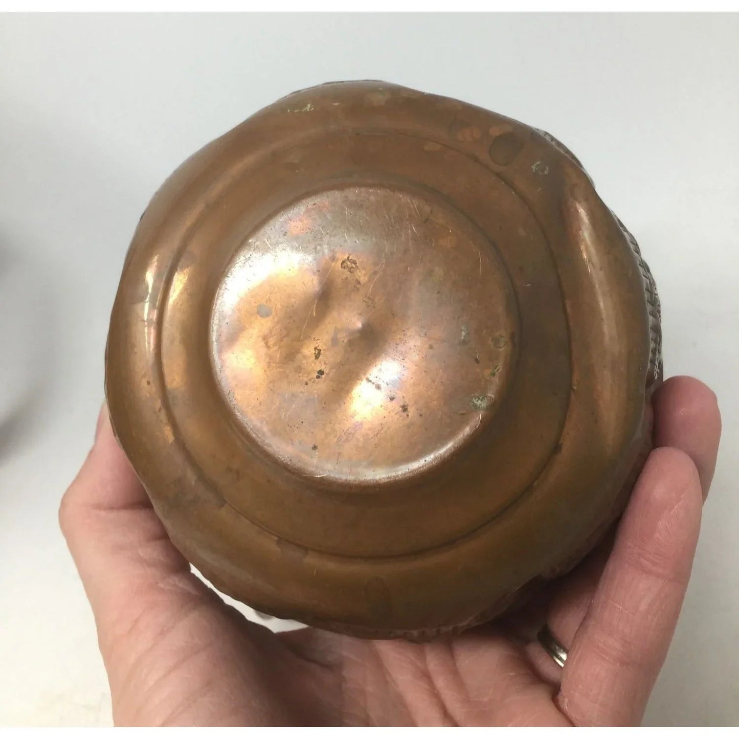 Antique Engraved Copper Jug Pitcher With Two Handles - A+ Stuff - Serving Pitchers & Carafes - A+ Stuff