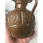 Antique Engraved Copper Jug Pitcher With Two Handles - A+ Stuff - Serving Pitchers & Carafes - A+ Stuff