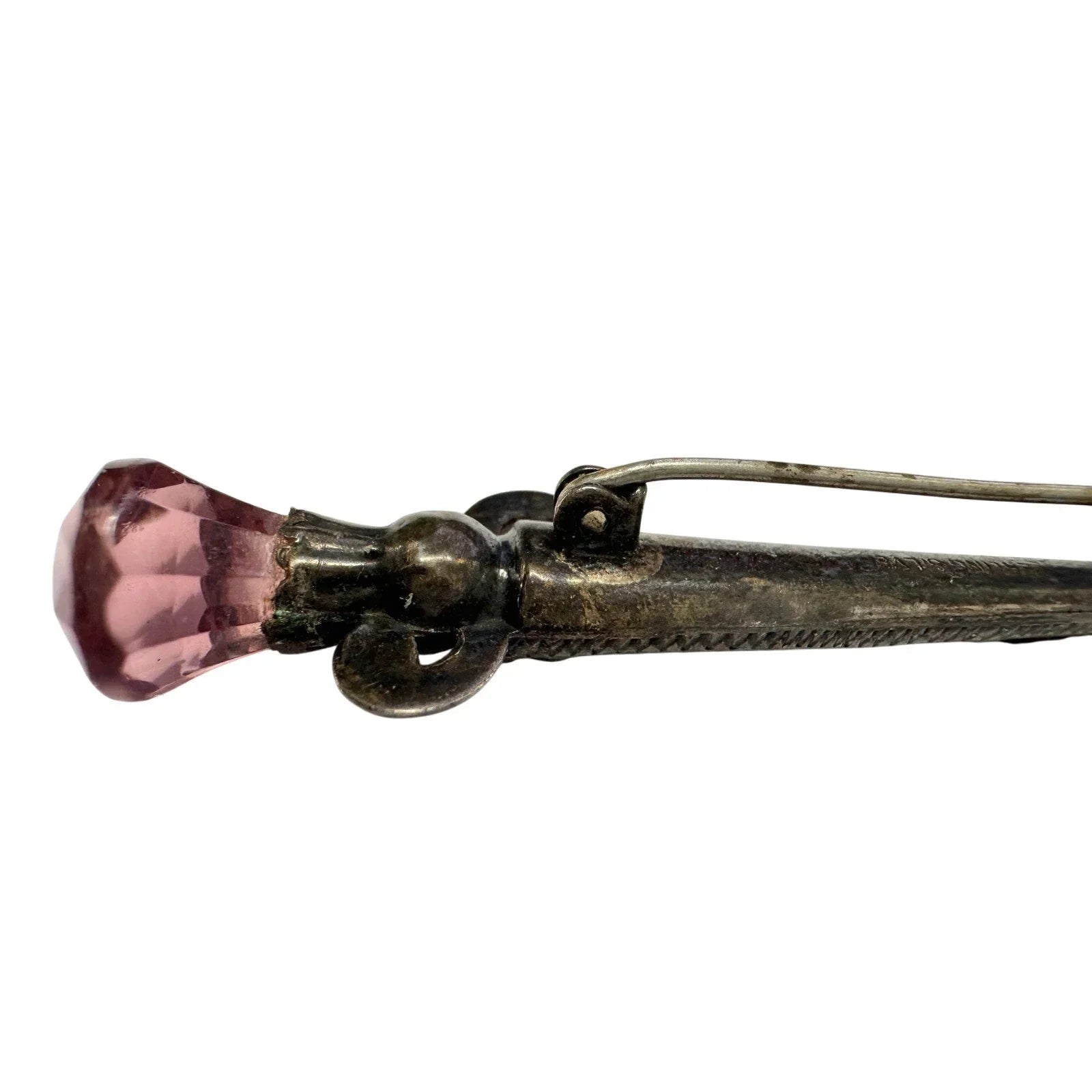 Antique Sword Shaped Scottish Dirk Brooch/Pin (Sterling Silver) - Unbranded - Antique Brooch - A+ Stuff