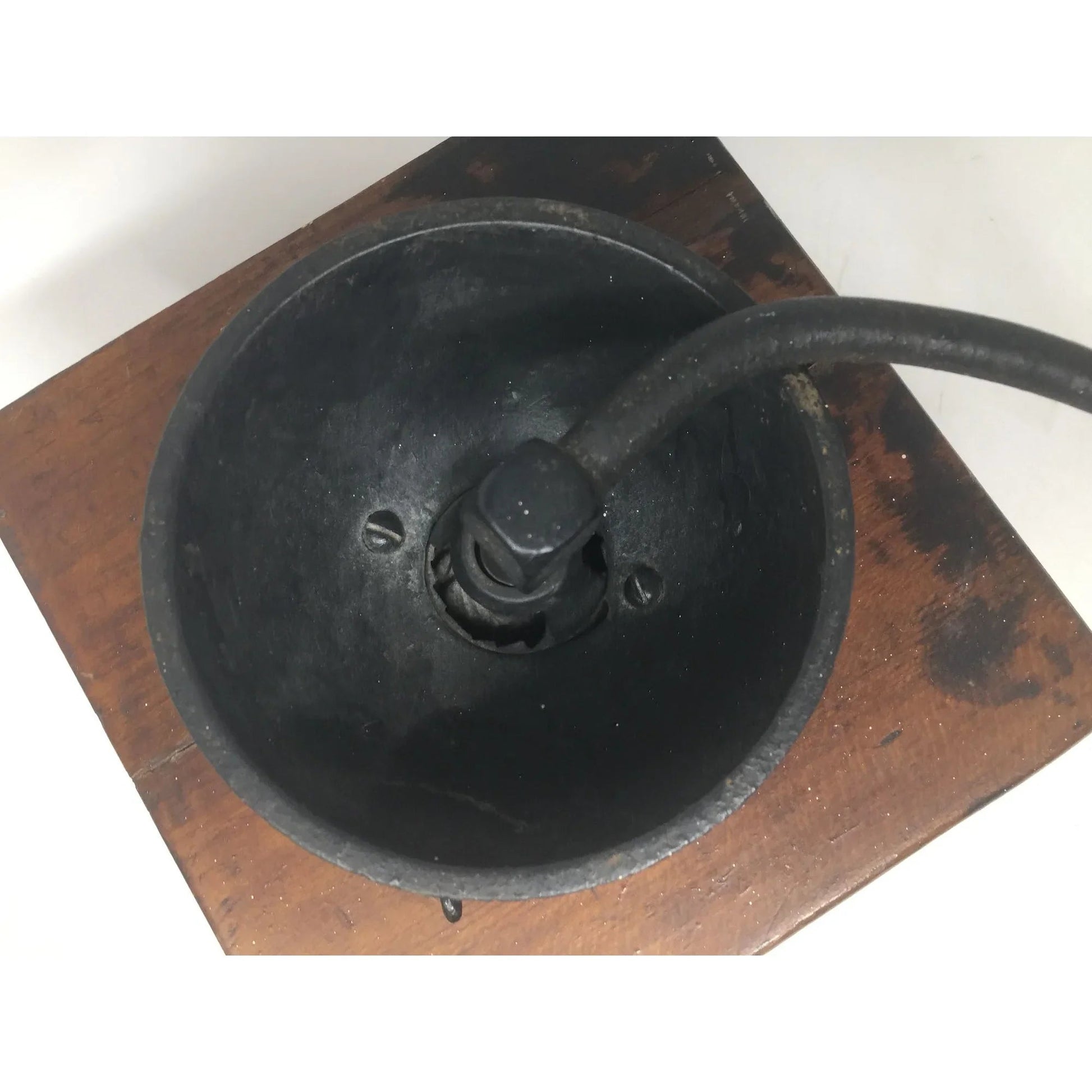 Antique Wood and Cast Iron Manuel Coffee Grinder - A+ Stuff - primitive kitchen tools - A+ Stuff