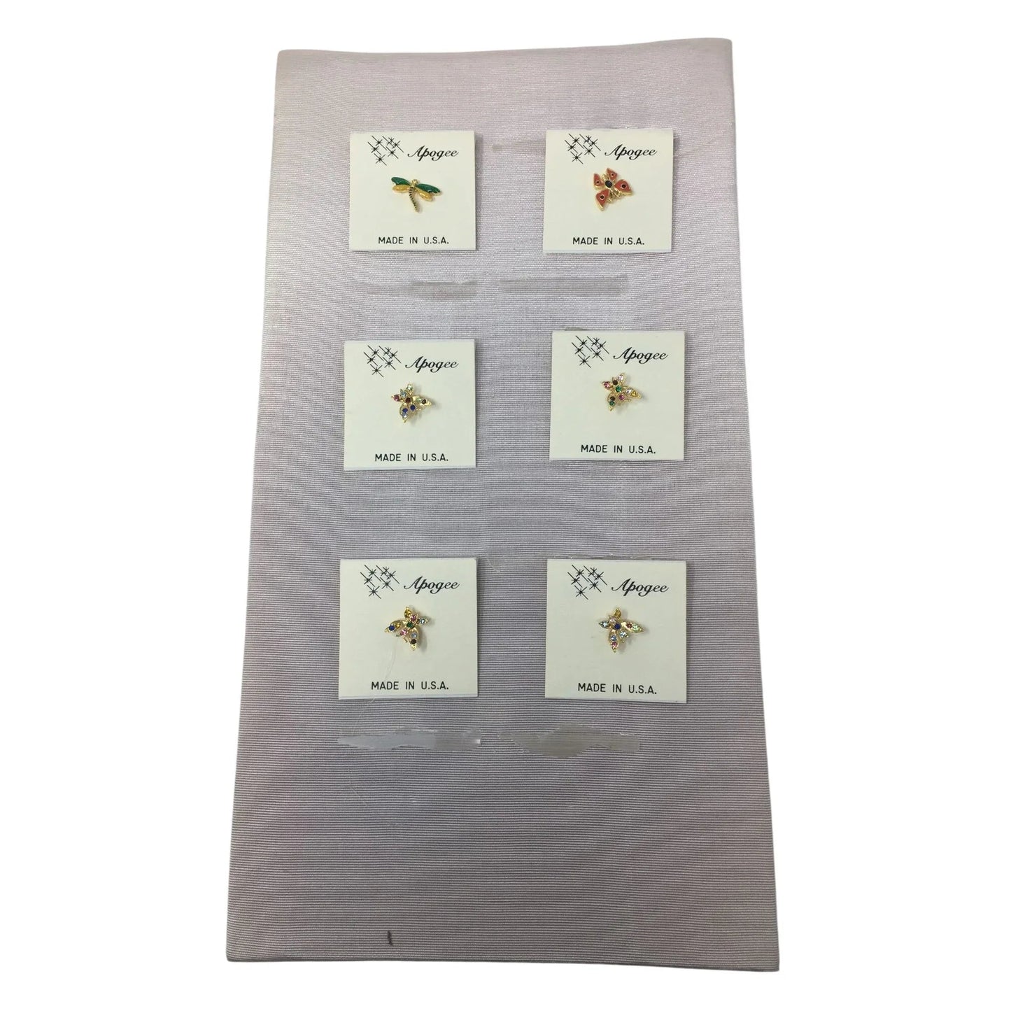 Apogee Gold tone Butterfly Pins (5) and 1 Dragon Fly Pin - apogee - pin - A+ Stuff