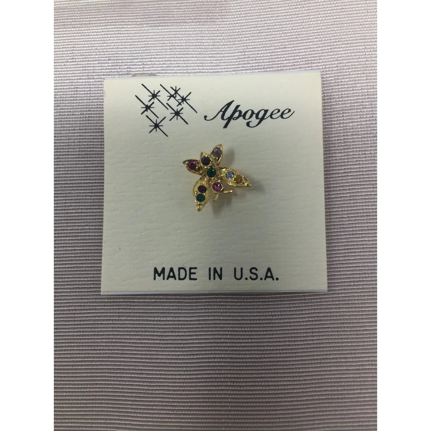 Apogee Gold tone Butterfly Pins (5) and 1 Dragon Fly Pin - apogee - pin - A+ Stuff