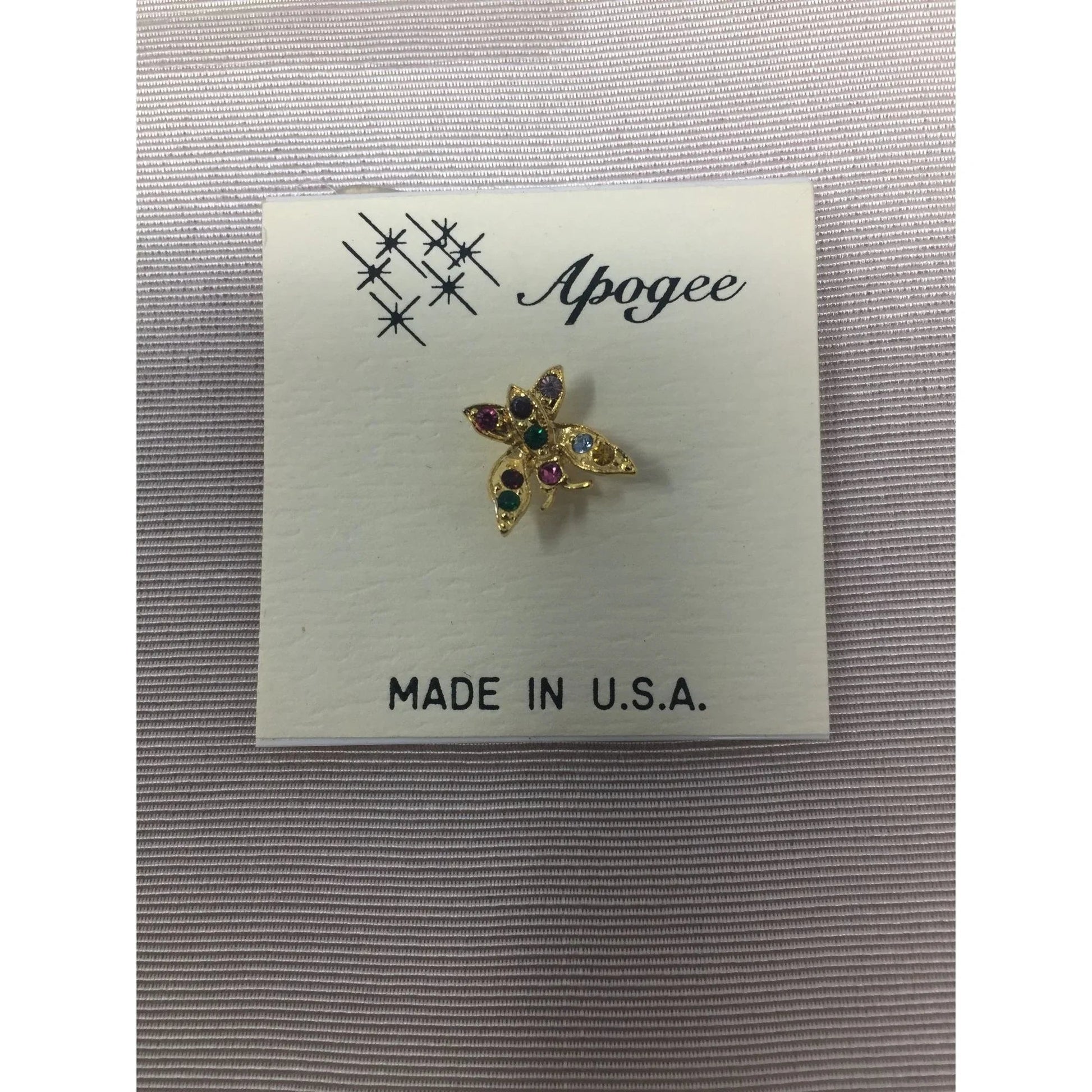 Apogee Gold tone Butterfly Pins (5) and 1 Dragon Fly Pin - apogee - pin - A+ Stuff