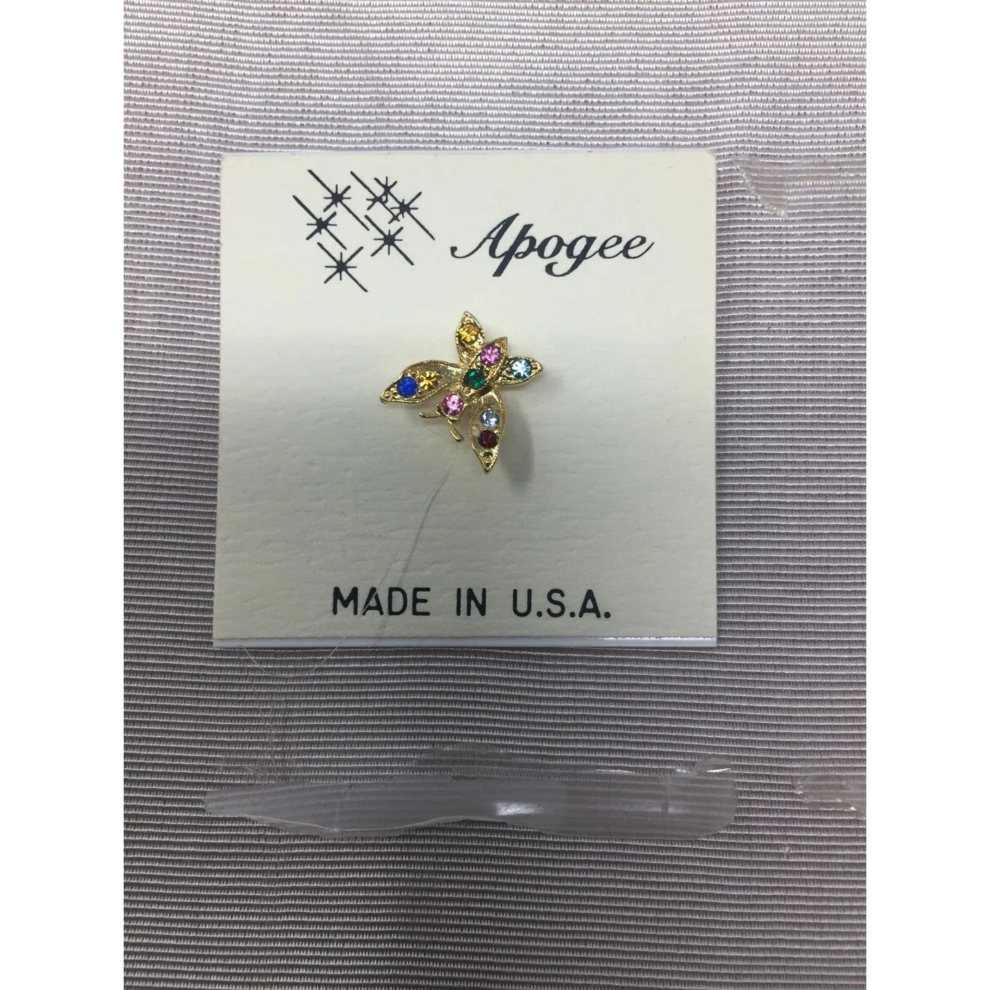 Apogee Gold tone Butterfly Pins (5) and 1 Dragon Fly Pin - apogee - pin - A+ Stuff