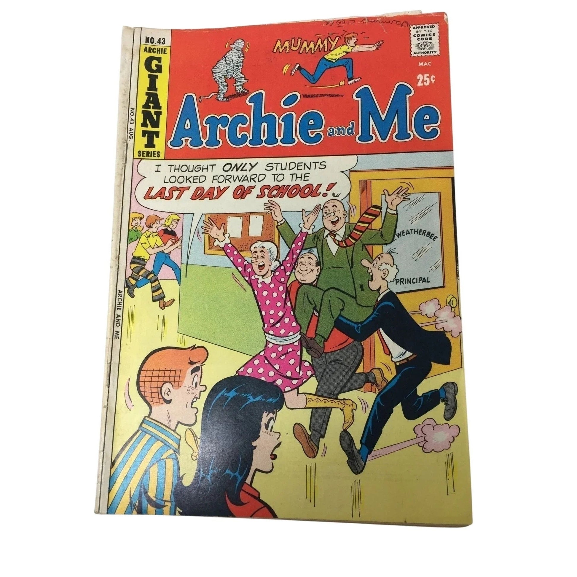 ''Archie and Me'' No. 43 Aug. 1971 Vintage Comic Book - A+ Stuff - comic books - A+ Stuff