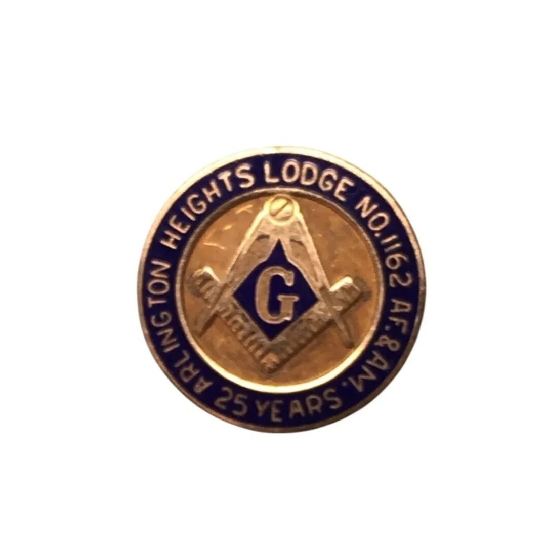 Arlington Heights Lodge No. 1162 AF. & AM. 25 YEARS COLLECTIBLE PIN - A+ Stuff - pin - A+ Stuff