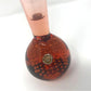 Aseda (Sweden) Pink / Rose Bulb Bottom Controlled Bubble Art Glass Vase 10" - Aseda Glasbruk - art glass vase - A+ Stuff
