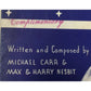 ''At The End of The Day'' by Michael Carr and Max & Harry Nesbit - A+ Stuff - SHEET MUSIC - A+ Stuff