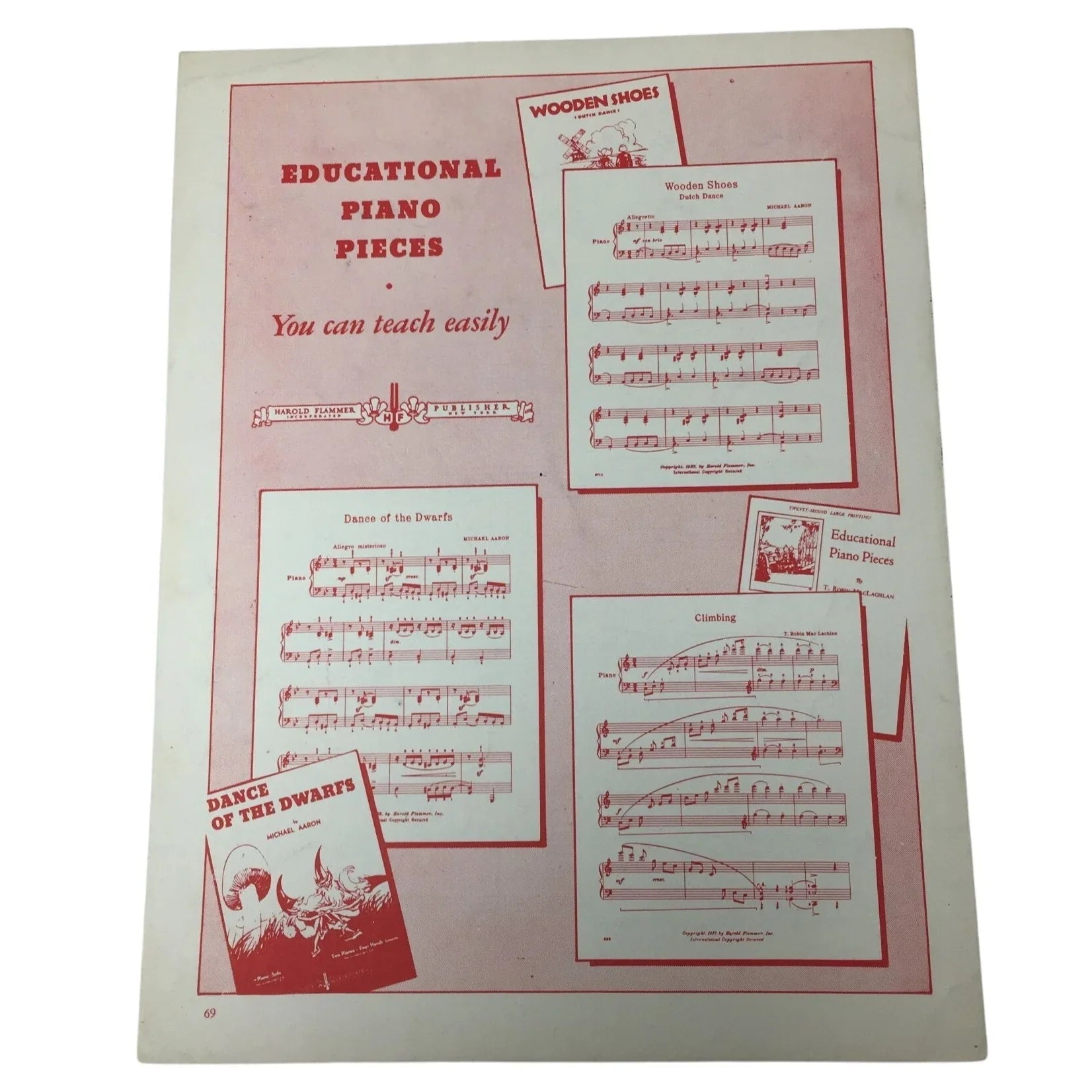 ''AT THE RACES'' Piano Solo by Anne Robinson Vintage Sheet music - A+ Stuff - sheet music - A+ Stuff