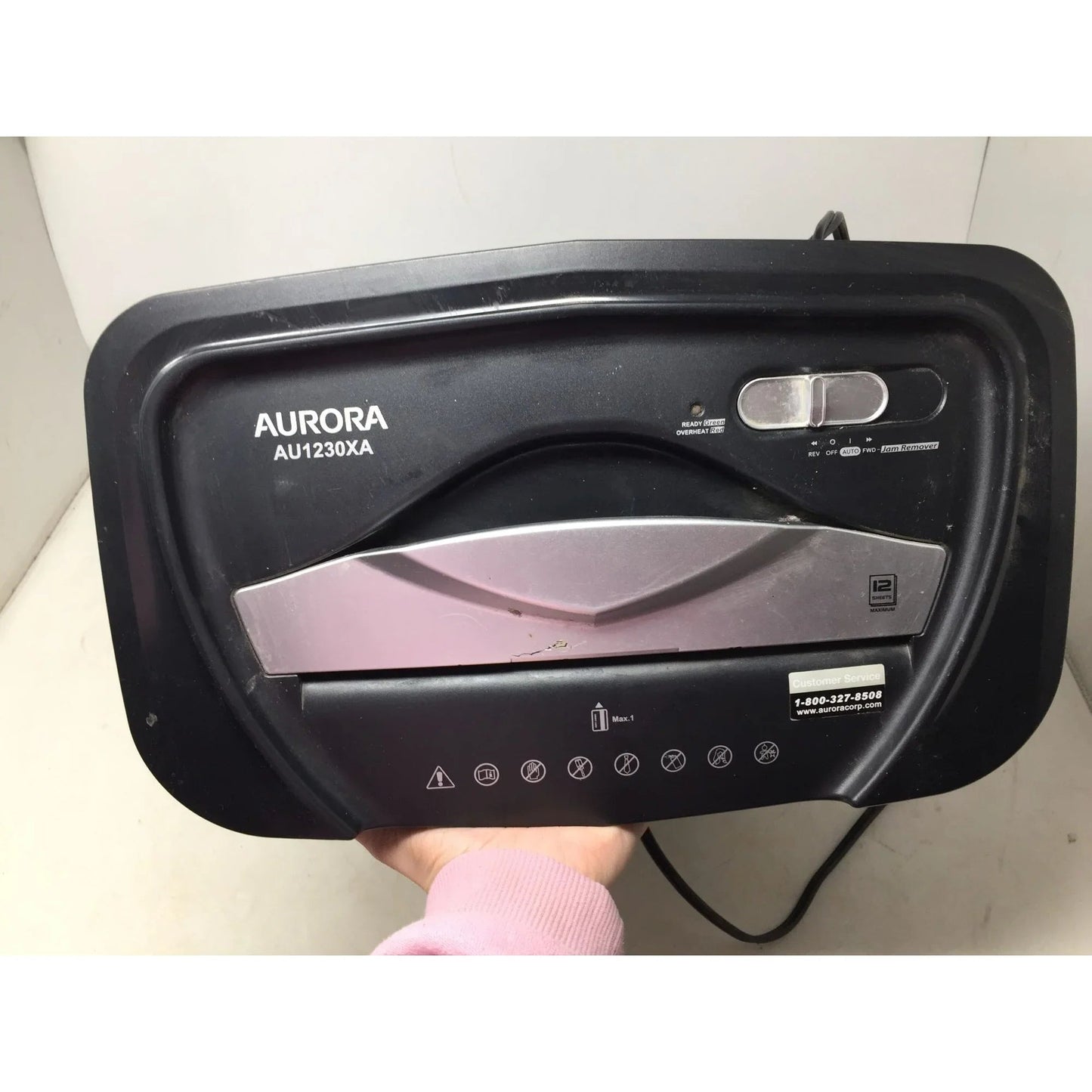 Aurora 12 - sheet crosscut paper and credit card shredder - A+ Stuff - Office Supplies - A+ Stuff