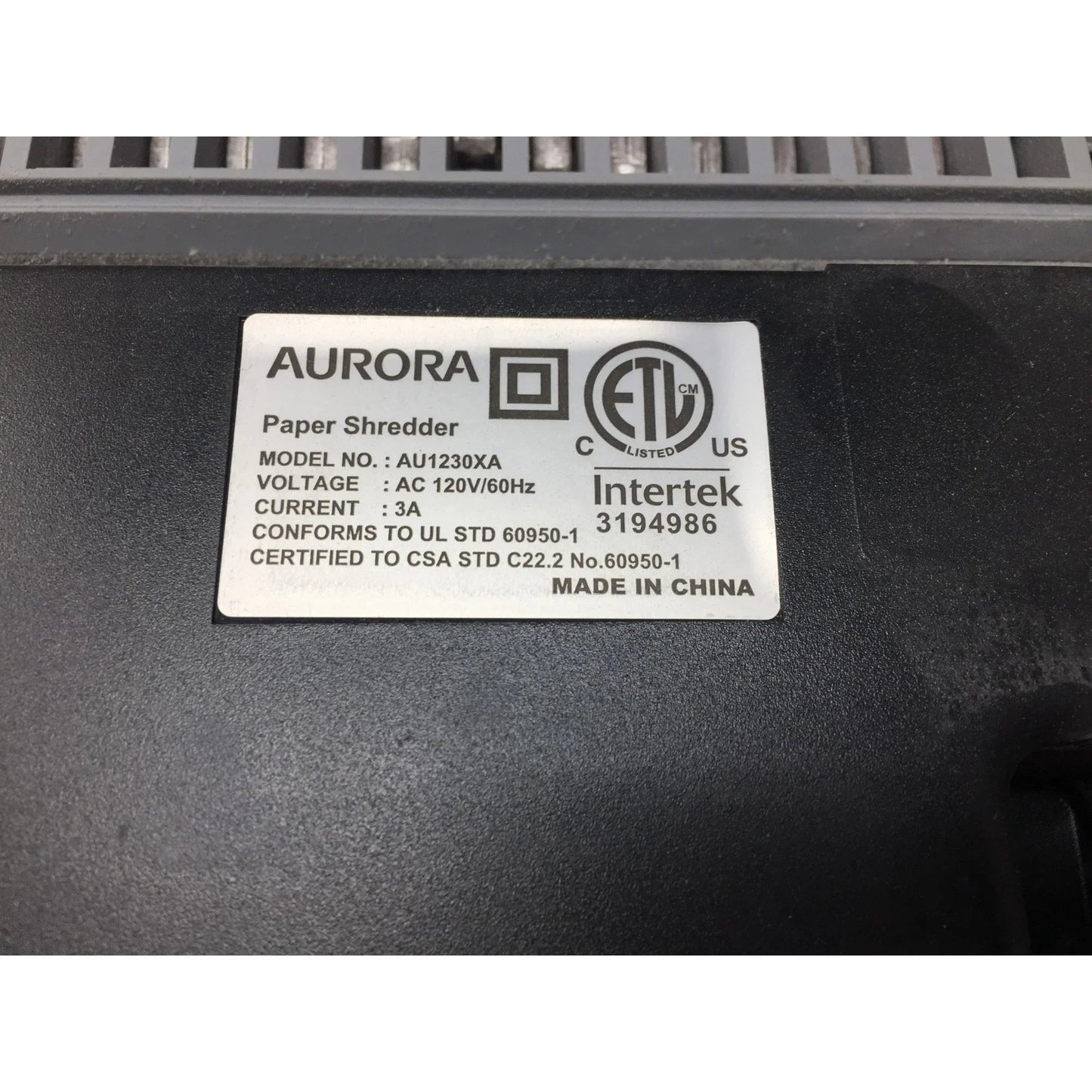 Aurora 12 - sheet crosscut paper and credit card shredder - A+ Stuff - Office Supplies - A+ Stuff