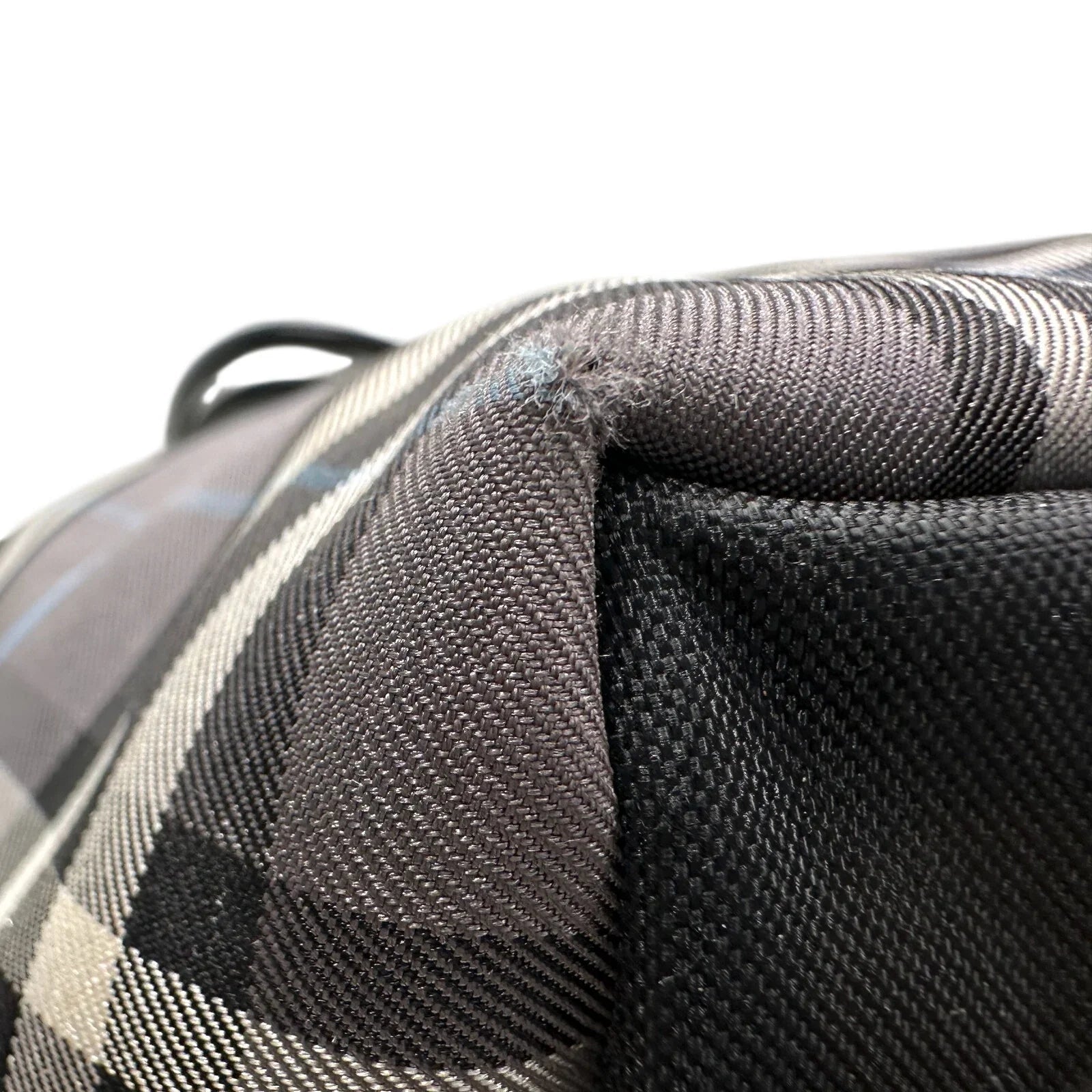 Autre Marque Burberrys London Gray Nova Check Blue Label NylonTote Bag - Burberry - Designer Bag - A+ Stuff