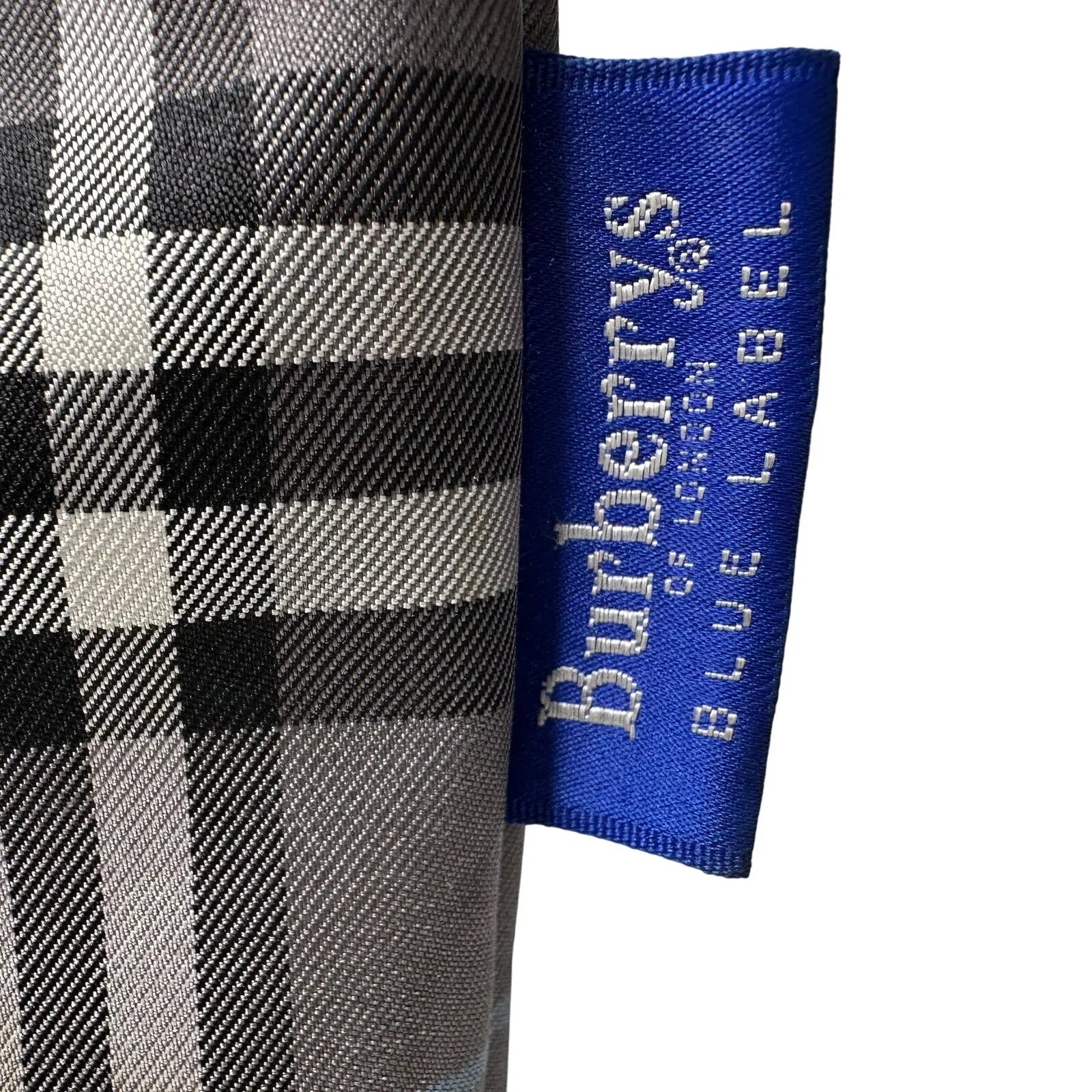 Autre Marque Burberrys London Gray Nova Check Blue Label NylonTote Bag - Burberry - Designer Bag - A+ Stuff