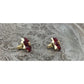 AVON Women's Red and White Flower Stud Earrings - avon - Earrings - A+ Stuff