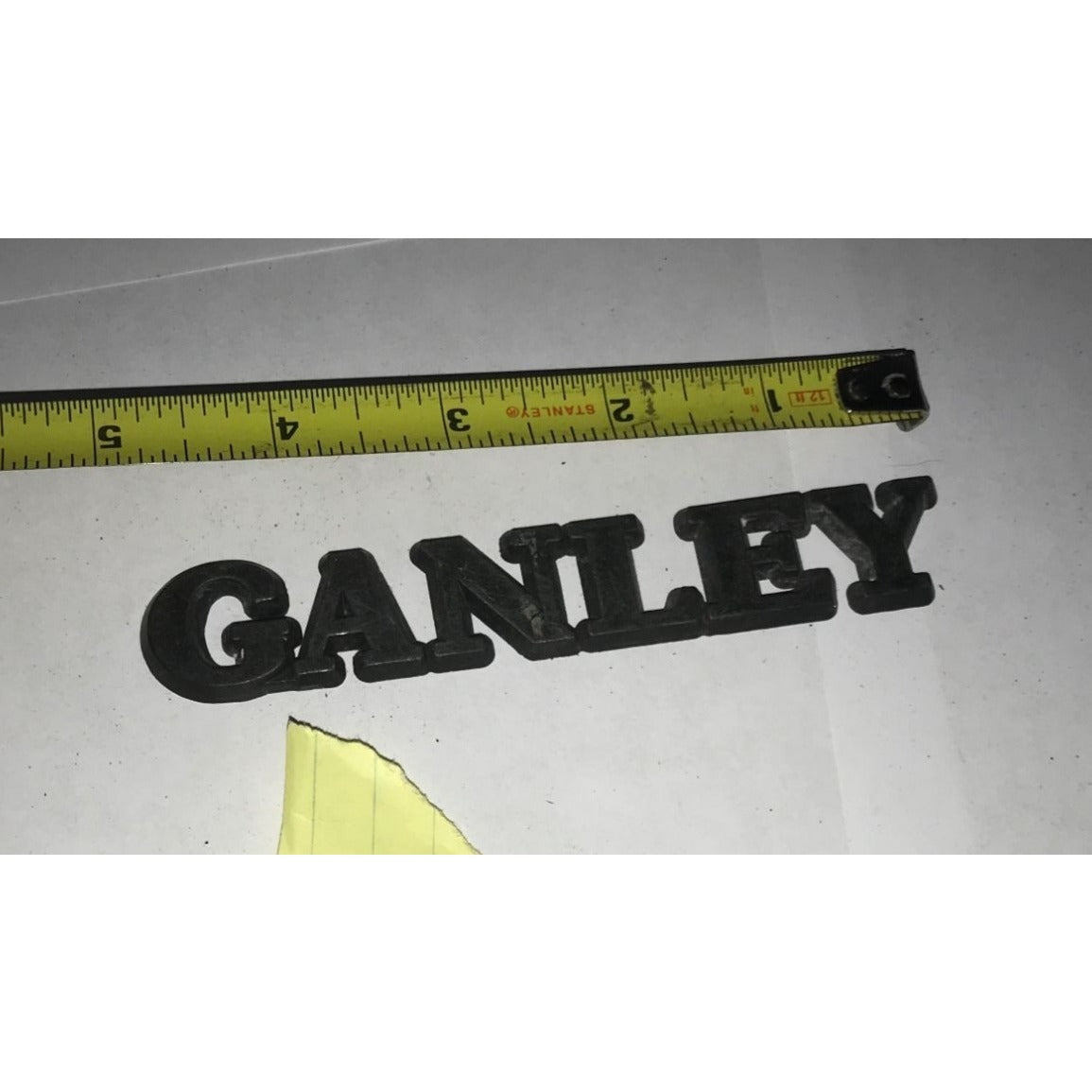 GANLEY Auto Patch/Emblem - Vintage Car Tag