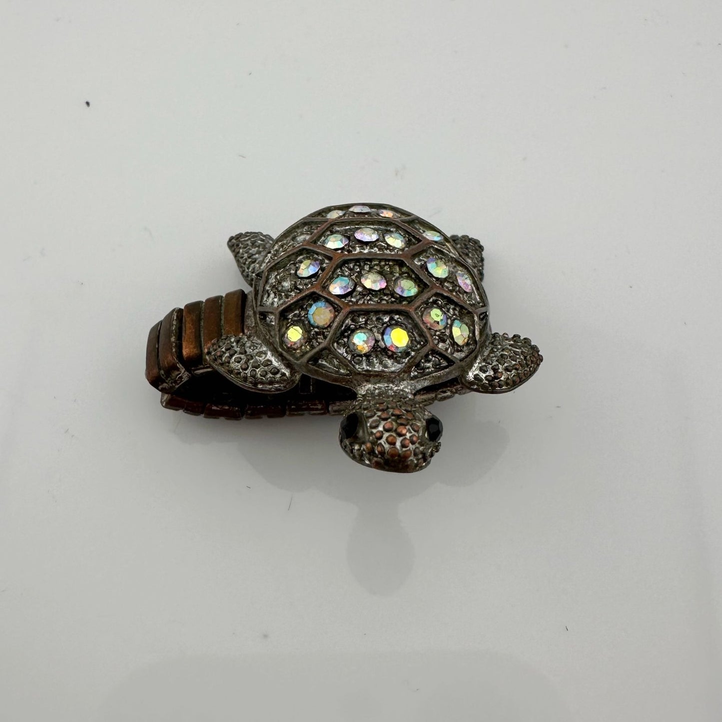 Vintage Costume Jewelry  Owl, Dolphin and Turtle Rhinestone Animal Rings (missing Stones)