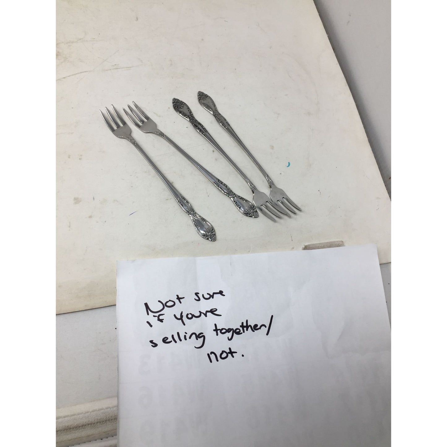 Oneida Stainless Cocktail Forks Set of 4