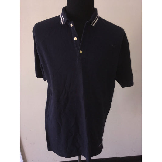 Abercrombie & Fitch Size Large Mens Collared Navy Blue Shirt