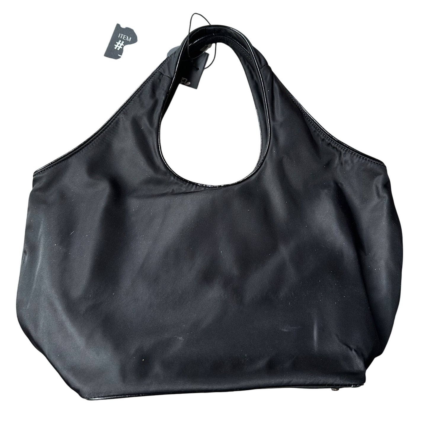 Kate Spade Black Nylon Ribbon Handbag - Polka Dot Interior