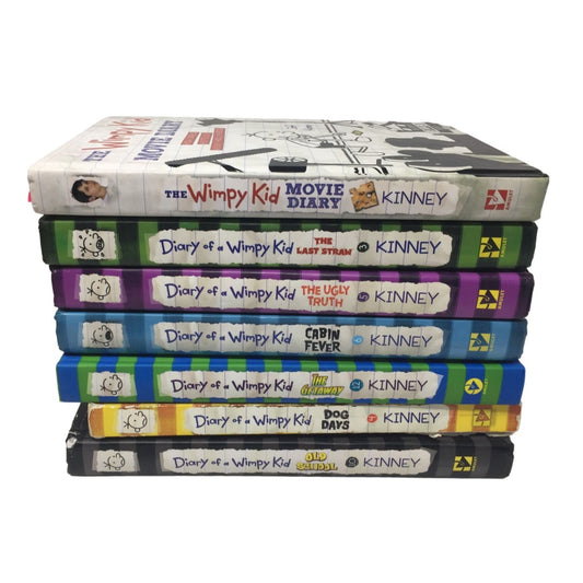 Diary of a Wimpy Kid Hardcover Books (7 books) by Jeff Kinney