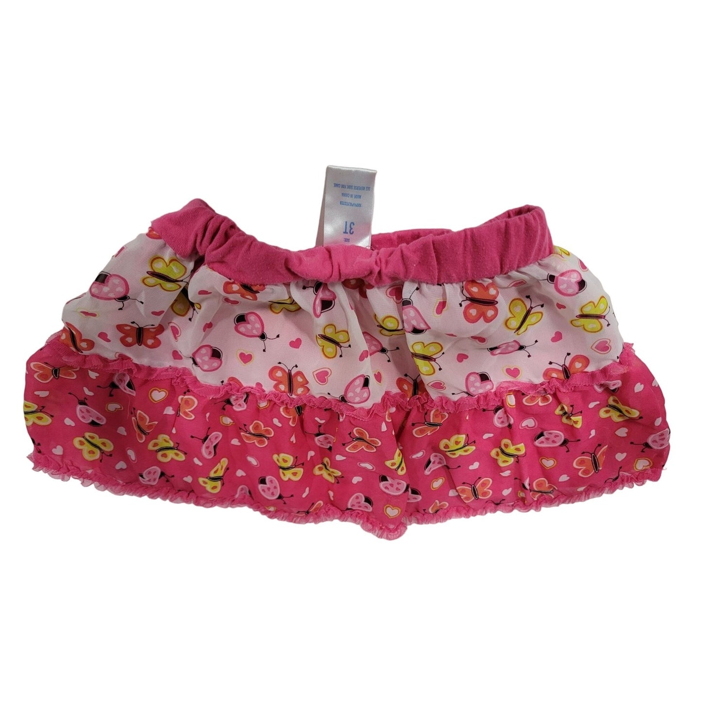 Butterfly Toddler Girl's Skirt with Ruffles Size 3T