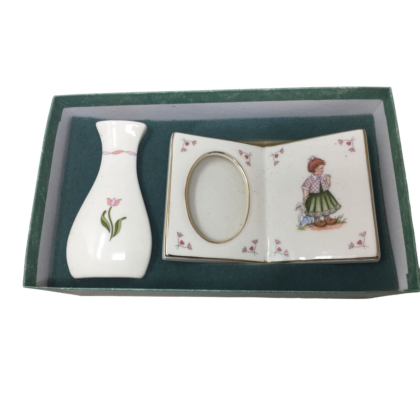 HUMMEL  Gift Set - Playtime Picture Frame & Bud Vase Set - SCHMID Vintage 1993