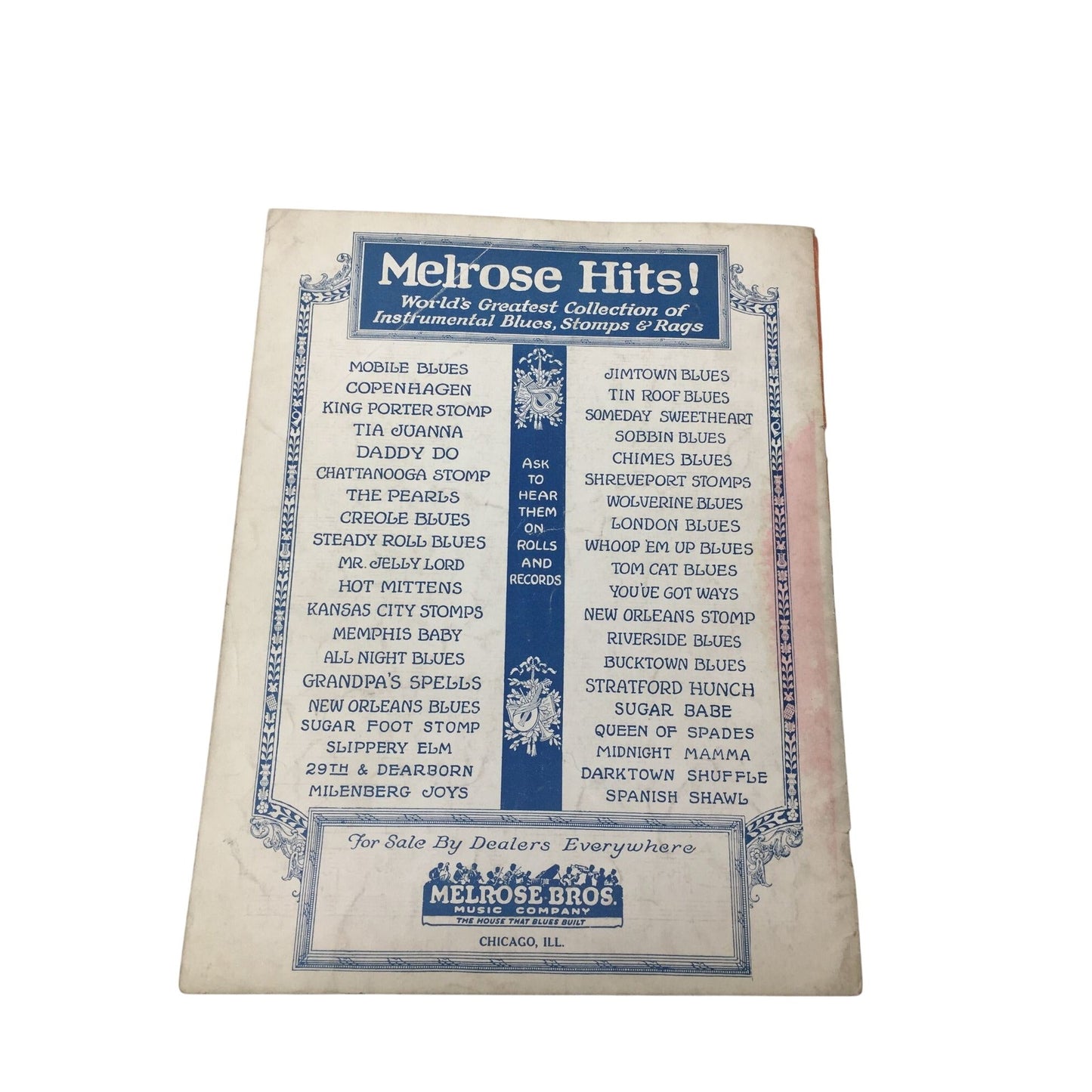 Vintage Copy of the Melrose Dixie Song and Dance Folio No. 1 A+ Stuff  A+ Stuff Sheet Music