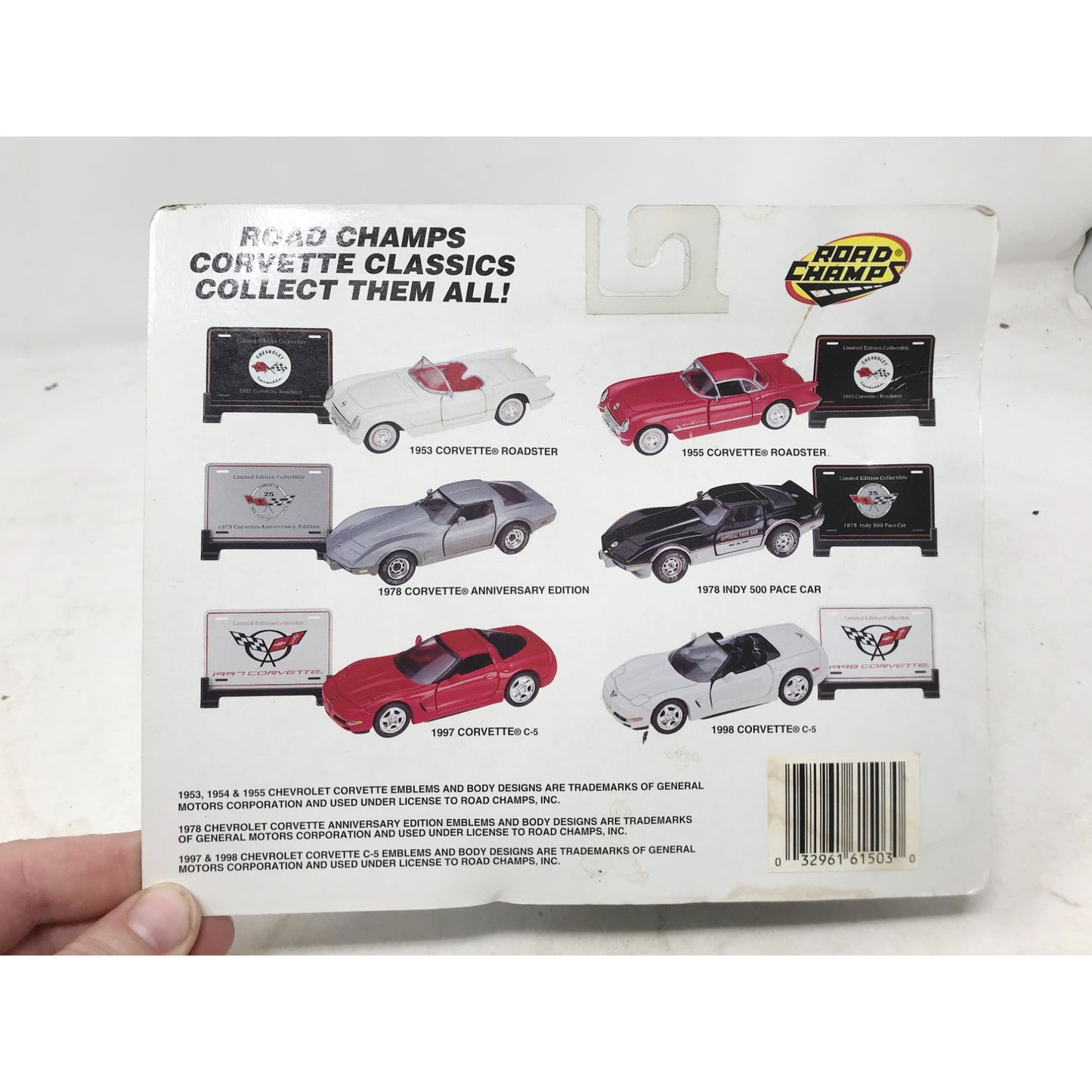 1997 Corvette (Red) - ROAD CHAMPS American Classic Car 1:43 Die Cast