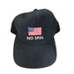 Bill O'Reilly "NO SPIN" American Flag Black Baseball Cap - Patriotic Novelty Hat