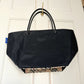 Burberry Blue Label Black and Nova Check Nylon Tote Bag / Shoulder Bag