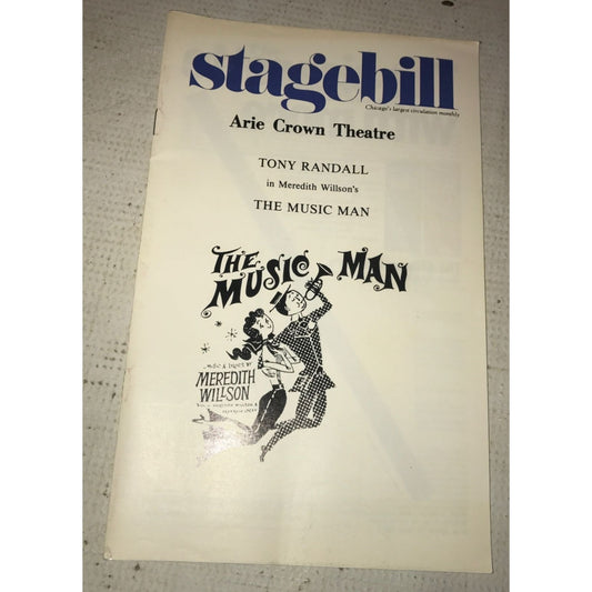 Stagebill Arie Crown Theatre Tony Randall in Meredith Wilson's The Music Man