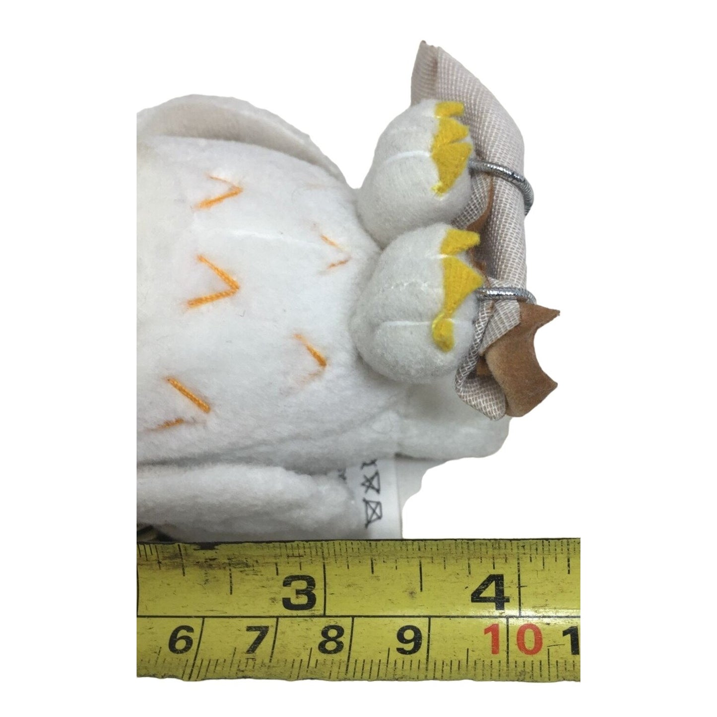 Harry Potter White & Gray Stuffed Animal/Plush Hedwig Owl with Charm on it