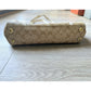 Vintage COACH Signature Cream & Pink Handbag